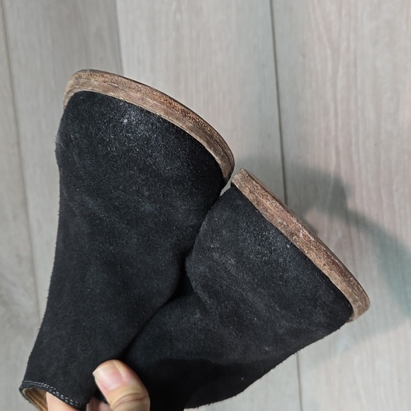Beek.Women Eaglet Ankle Leather Heels Boots shoes sz 9 - Picture 3 of 11